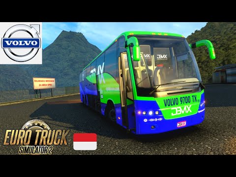 [ETS2 v1.43] Volvo 9700 Bus + Sitinjau Lauik V6 Indonesia Map | Euro Truck Simulator 2 Hindi