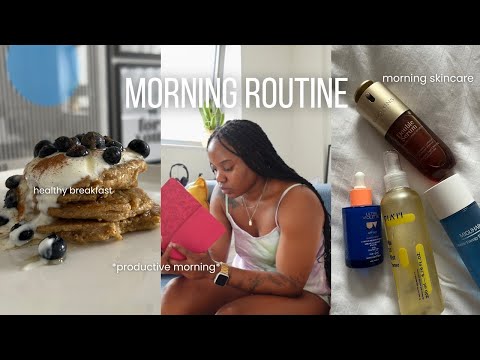 Morning routine ☀️ healthy breakfast, skincare, small wins, 75 hard challenge and more