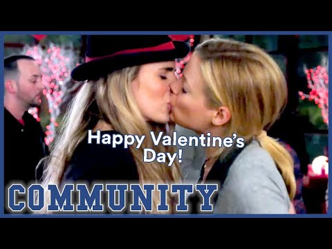 Britta Kisses A Girl | Community