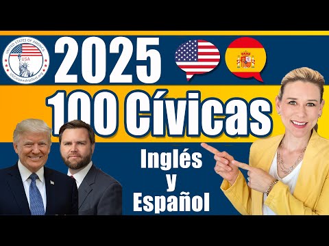 LAS 100 Preguntas cívicas  ORGANIZADAS POR GRUPOS (versión 2008). En ingles y español