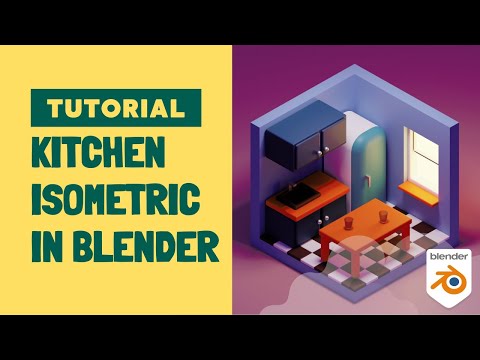 TUTORIAL MEMBUAT 3D ISOMETRIC ROOM | BLENDER