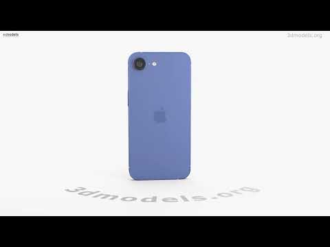 Apple iPhone SE 4 purple 3D model by 3DModels.org