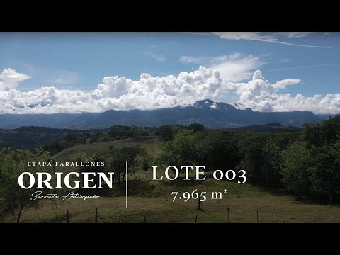 Lote 003 - Origen Suroeste Antioqueño - Video 360° - Etapa Farallones