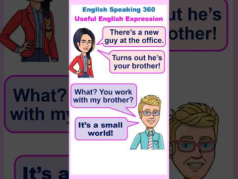 It's a SMALL WORLD!  English Expressions, Phrases, and Idioms Part 15  #shorts