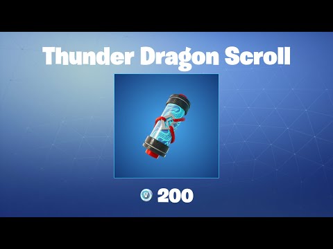 Thunder Dragon Scroll | Fortnite Back Bling