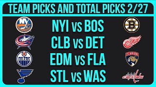 NHL Picks & Predictions Today 2/27/25 | NHL Picks Today 2/27/25 | Best NHL Bets