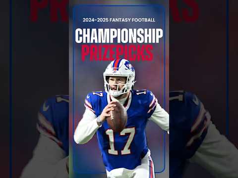 Top PRIZEPICKS Player Predictions for NFL Championship Weekend in Fantasy Football! #shorts