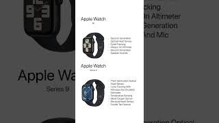 Apple Watch SE 2nd Gen vs Series 9: Quick Comparison! #AppleWatch #TechComparison #shorts