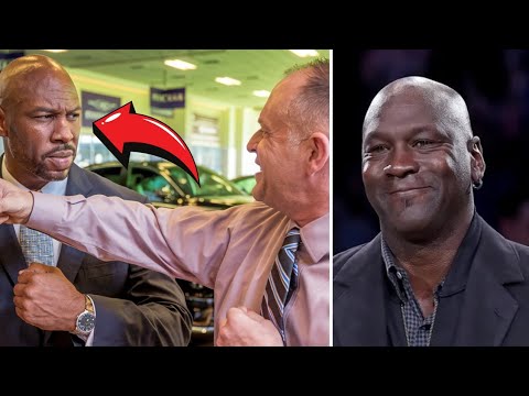 Michael Jordan is kicked out with punch by  car dealership manager—What he does next will SHOCK YOU