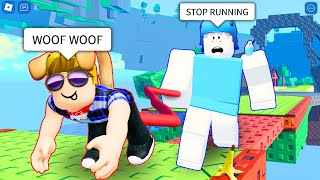 ROBLOX DOG WALK 🐶 FUNNY MOMENTS (OBBY)