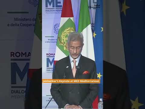 EAM Dr. S. Jaishankar's Keynote at MED Mediterranean Dialogues