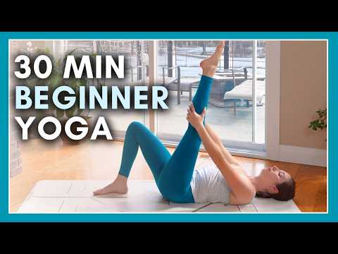 30 min Beginner Yoga - Gentle Stretch & Flow Yoga