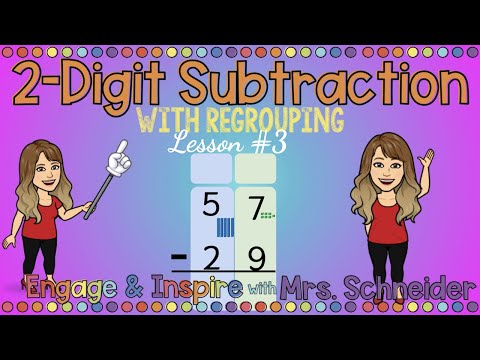 2 Digit Subtraction WITH Regrouping Lesson#3