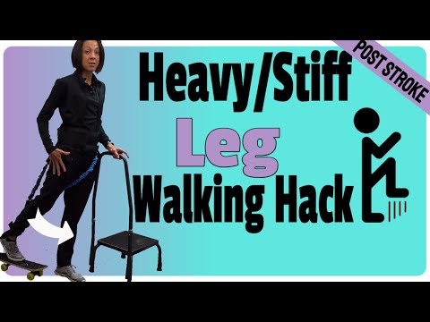 Walking Hack for a Heavy and Stiff Leg