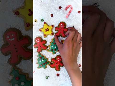 DIY Colorful Cookies 🍪🔴🟢 for Christmas! #shorts #diy #easycrafts