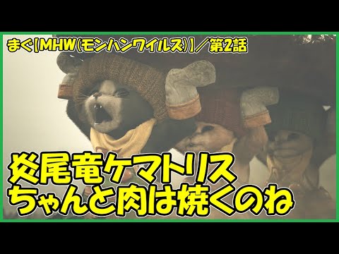 【MHWilds(モンハンワイルズ)】／ベースキャンプと近くの村、火花散るケマトリス狩猟まで【まぐまぐまぐろん】