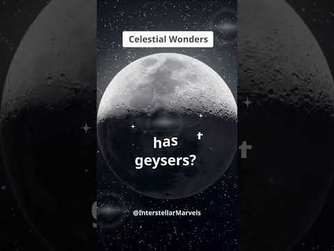 Geyser Moon: Enceladus Shoots Water into Space!#Celestial Bodies #SpaceExploration #shorts