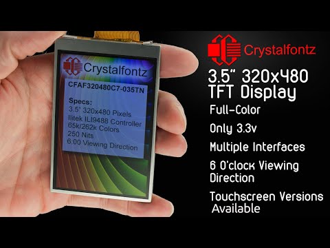 Stunning 320x480 3.5" TFT Display Module! with TONS of interfaces! and ONLY 3.3 volts!