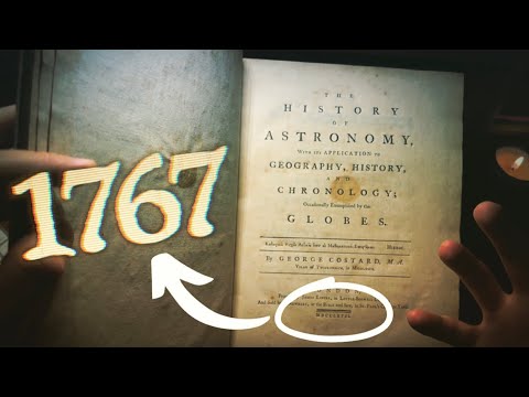 Extremely Old (1767) Astronomy Book from the 1700's | ASMR Whisper