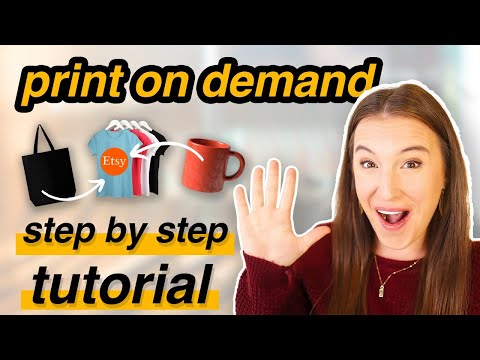 START YOUR PRINT ON DEMAND BUSINESS in 5 easy steps 💸 (Print on Demand tutorial for beginners)