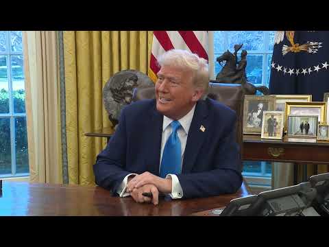 President Trump Signs Executive Orders in the Oval Office, Feb. 4, 2025