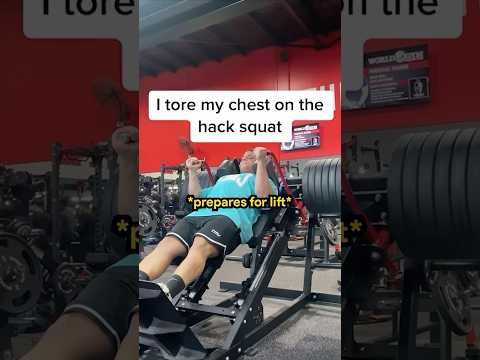 Bodybuilder Tears Pec On Hack Squat 😂😨