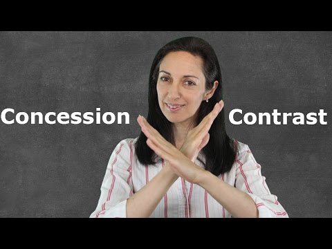 Linking Words of Contrast & Concession - English Grammar Lesson