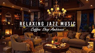 Relaxing Rainy Day in a Cozy Coffee Shop☕ Smooth Jazz Piano Music & Falling Rain for Healing Moods