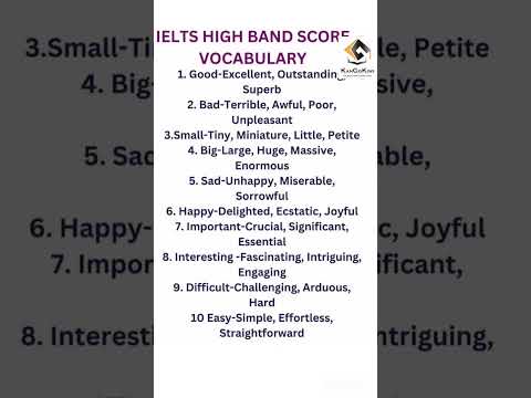 📽️🎥 #IELTS #synonyms #vocabulary |DAILY USE WORDS/ #learnenglish #ieltswriting #ieltsspeaking band 9