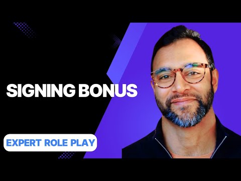 How to Ask for a Signing Bonus | Tech Role Play ft. Negotiation Guy