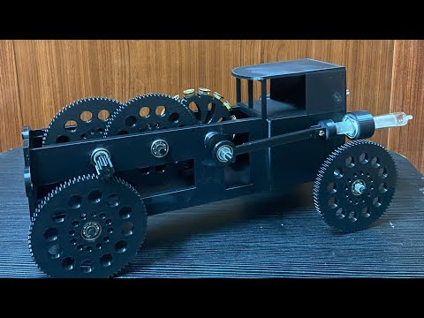 3d printed Stirling engine car climb test #shorts