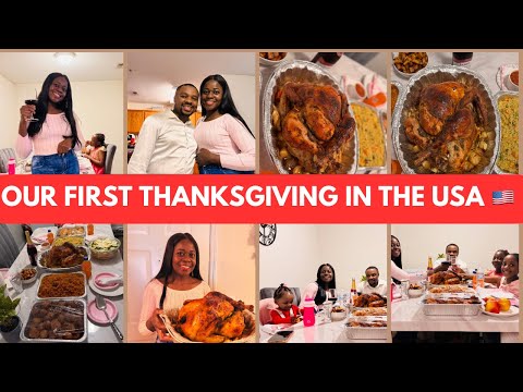 Our Heartwarming First Thanksgiving in the USA 🇺🇸: From Food shopping To Turkey Roasting! | Vlog