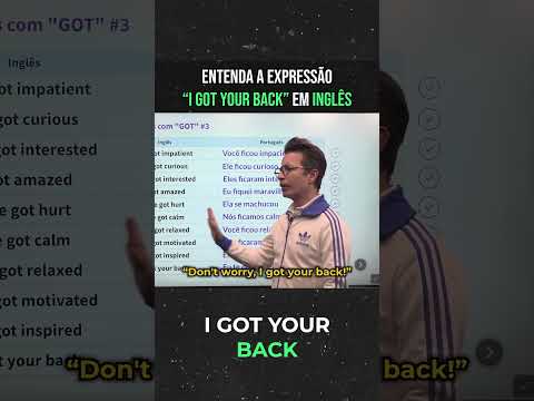 ENTENDA A EXPRESSÃO I GOT YOUR BACK #ingles  #dicaingles  #shorts