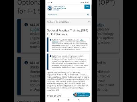 USCIS announces change in OPT for F1 Visa Students | Important Update