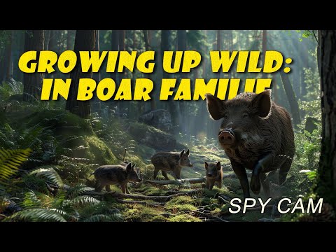 🐗Growing Up Wild: The Daily Lives of Boar Families🐗