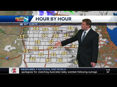 Iowa Weather: Breezy and colder Saturday