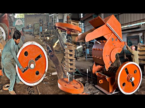 Amazing Restoration of Stone Crusher Machine With Old Techniques, Excellent Work Without Facilities