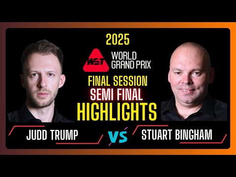 Judd Trump vs Stuart Bingham Semi Final | Final Half Highlights | World Grand Prix 2025 #snooker2025