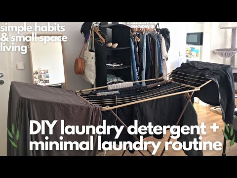 Making my own laundry detergent powder + minimal laundry routine 🌿 | Simple habits