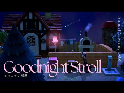 Goodnight Stroll ⭐️ | A Cozy Starlit Night at Chocolat’s House | Animal Crossing Ambience // BGM 𖡼𖤣𖥧