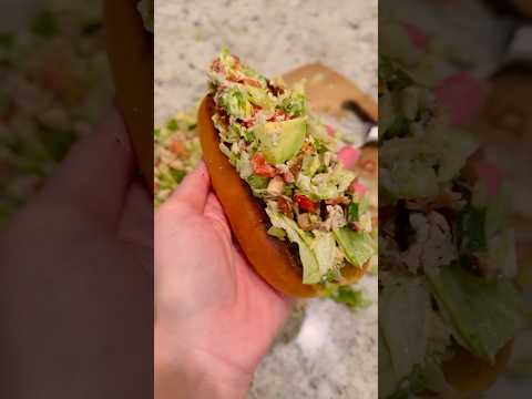 Chopped chicken bacon ranch sub keto style