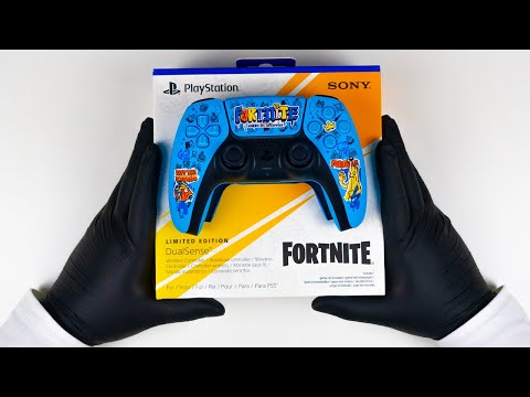 Unboxing The Fortnite Special Edition PS5 DualSense Wireless Controller - ASMR