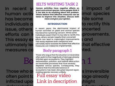 IELTS WRITING TASK-2 | ESSAY TEMPLET SOLUTION| ESSAY WRITING ENGLISH | #essay #essaywriting #shorts