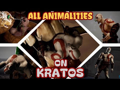 All Animalities Performed on Kratos Mod - Mortal Kombat 1