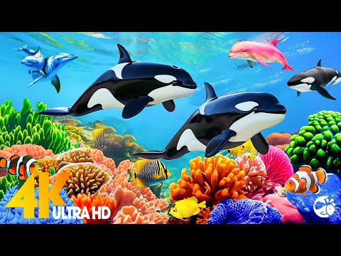 [NEW] 11HR Stunning 4K Underwater footage - Rare & Colorful Sea Life Video -Relaxing Sleep Music