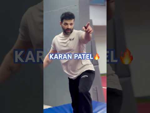 Karan Patel doing gymnastics flips at @FlyzoneFitness #mumbai #karanpatel #pathaansong #trending