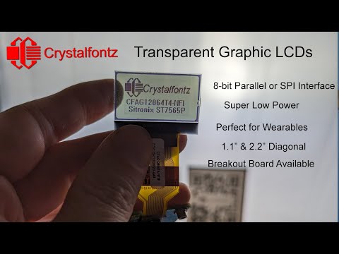 Transparent LCD Displays! 2 Sizes! Both 128x64 Pixels. Perfect for Arduino Projects.