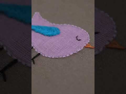 Applique Bird Art   #diy  #embroideryart