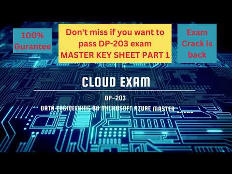 DP-203 Azure Data Engineering - Master Key Sheet Part 1