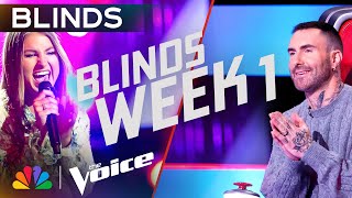 Show-Stopping Blind Auditions from Week 1 | The Voice | NBC